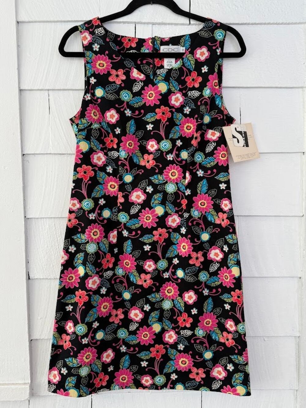 CDC Women's 8 Floral A-Line Dress Bloomcore Festive Artsy Charming Spring Modest